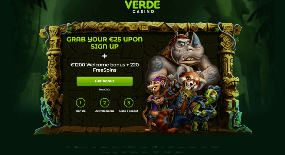 Verde Casino premija be indėlio